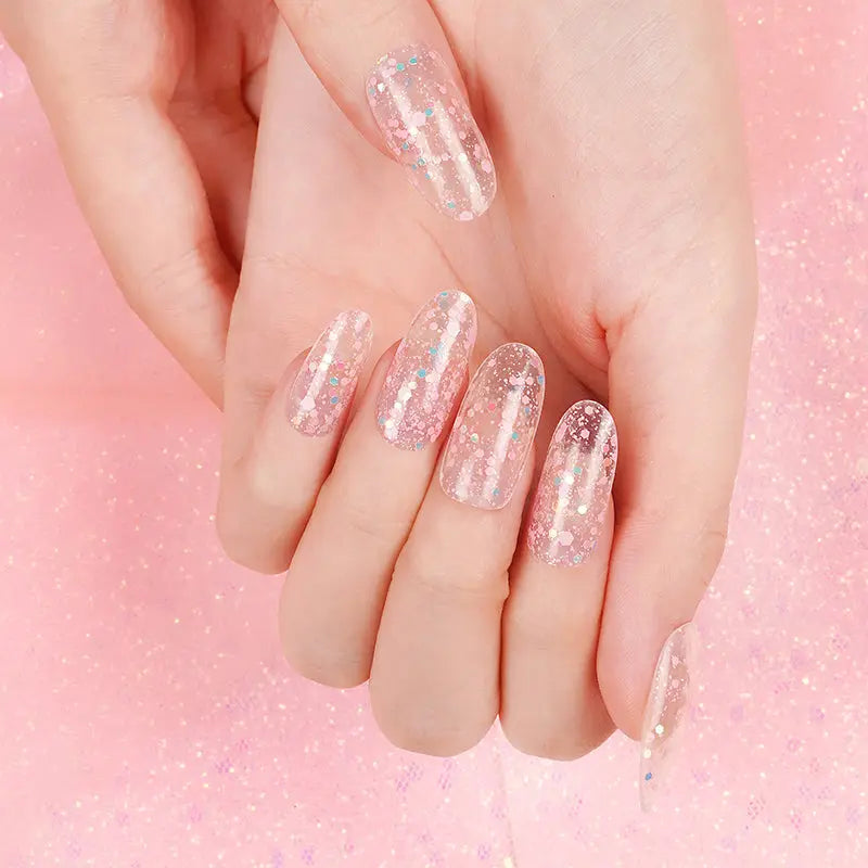 NG264-Trasparenti con glitter - NAILBLISS 