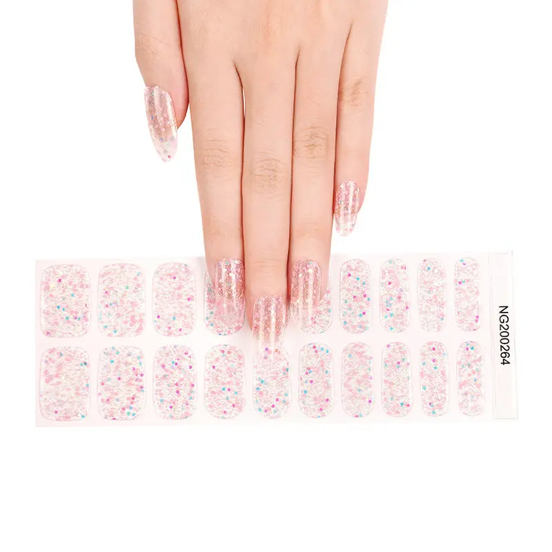 NG264-Trasparenti con glitter - NAILBLISS 