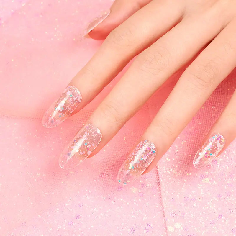 NG264-Trasparenti con glitter - NAILBLISS 